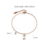 Solid 925 Sterling Silver Initial Crystal Personalised Alphabet Letter Bracelet Rose Gold Filled